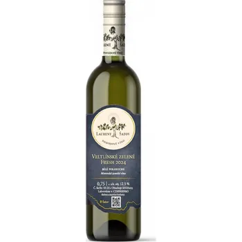 Víno Vinařství Laurent Šatov Veltlínské zelené 2024 FRESH pozdní sběr 0,75l polosuché