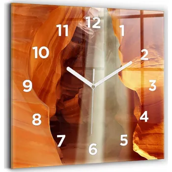 Hodiny Nástěnné hodiny Wallfluent žluté 30 cm