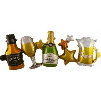 Balónek Fóliový balónek - párty sada, 1 kus, 96 x 33 cm