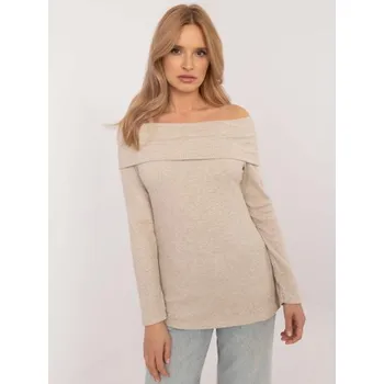 Dámský svetr Béžový vypasovaný španělský svetr