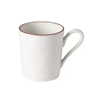 Hrnek 0,36L, BEJA , bílá&červená (balení)|Costa Nova