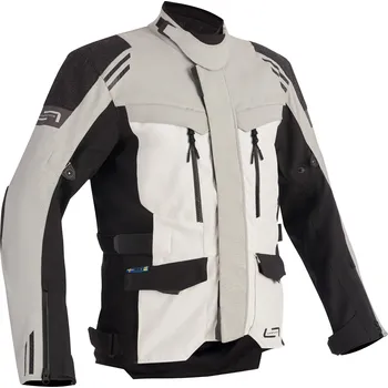 Moto bunda Lindstrands Storbo Blue Light Grey Black Velikosti pánské: 52 Pánská textilní motocyklová bunda