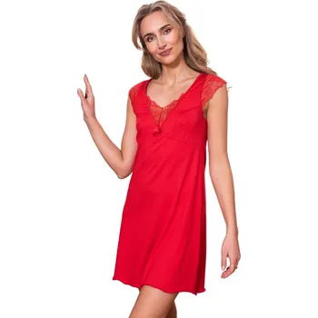 Pánské pyžamo Dámská noční košilka Nancy red - ELDAR Červená M