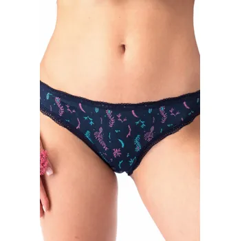 Dámské spodní prádlo DÁMSKÉ KALHOTKY LPR 535 A25 RŮŽOVÁ A TMAVĚ MODRÁ L
