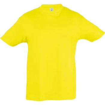 Sol's Dětské tričko Regent z dopřadné bavlny Barva: Žlutá, Velikost: 142/152 L150K