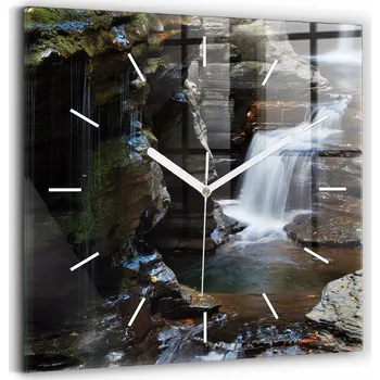 Hodiny Nástěnné hodiny Wallfluent černé 30 cm