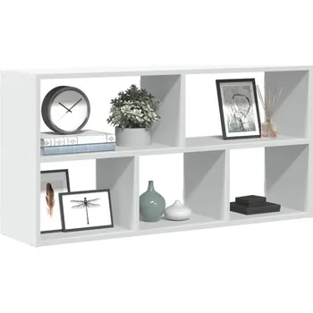 police vidaXL Nástěnná police 100 x 25 x 50 cm kompozitní dřevo [853272] Barva: Bílá