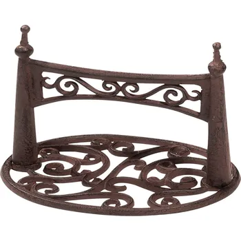 Esschert Design LH73 škrabák na boty oválný černá litina