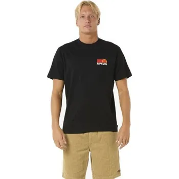 Pánské tričko TRIKO RIP CURL SURF REVIVAL STACKED - černá - M + při osobním odběru 531 Kč