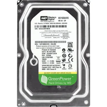 Interní pevný disk Pevný disk Western Digital GreenPower 160GB SATA II 3,5"