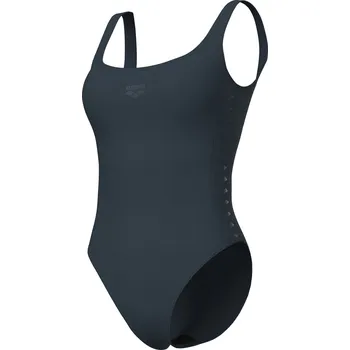Dámské plavky Dámské plavecké jednodílné plavky ARENA-WOMENS TEAM STRIPE SWIMSUIT U BACK Černá M
