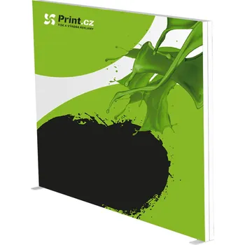 LED box Premium 200 cm rovný s tiskem, 200 x 225 cm