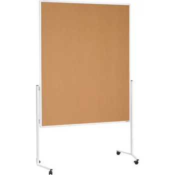 Kancelářský nábytek magnetoplan moderační tabule 2111124 (d x š x v) 1730.00 x 1200 x 1500 mm korek hnědá oboustranně použitelné, včetně kol
