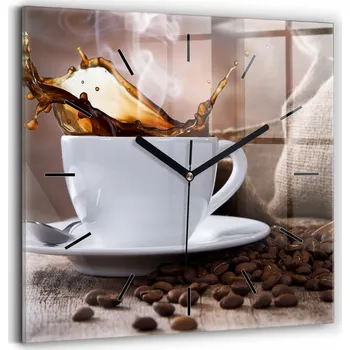 Hodiny Nástěnné hodiny Wallfluent hnědé 30 cm