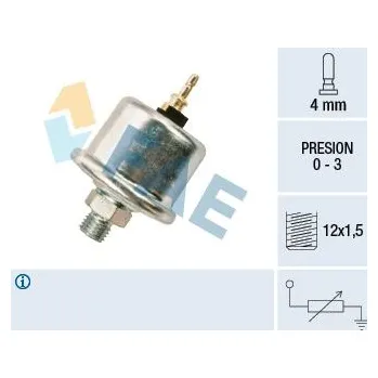 Čidlo automobilu Snímač, tlak oleje FAE 14730