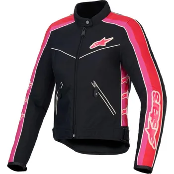Moto bunda Bunda STELLA T-DYNO WATER RESISTANT, ALPINESTARS, dámská (černá/červená/růžová) 2026 L