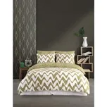 B.E.S. - Petrovice, s.r.o. Povlečení BAVLNA RENFORCE GOLD - Waves Yellow Rozměr: 200 x 220 + 2x 70 x 90