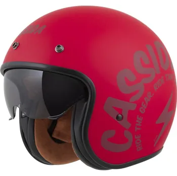 Helma na motorku Přilba Oxygen 2.0 Gear, CASSIDA (červená matná/tmavě červená) 2026 S