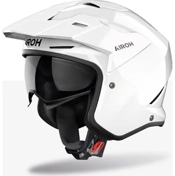 Helma na motorku Přilba KOMBAKT Color, AIROH (bílá lesklá) 2026 XL