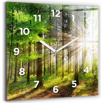 Hodiny Nástěnné hodiny Wallfluent zelené 30 cm