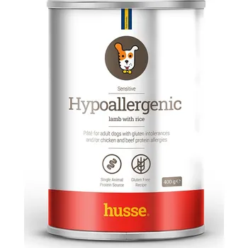 Krmivo pro psa Husse HYPOALLERGENIC, 400 g | Jehněčí maso s rýží - chutná paštika pro psy