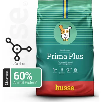 Krmivo pro psa Husse Prima Plus | Suché granulované krmivo pro psy, kteří snadno přibírají na váze Balení: 2 kg