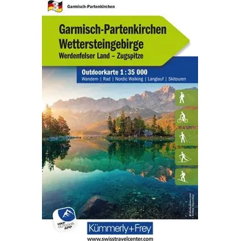 Kümmerly+Frey Outdoorkarte Deutschland 3 Garmisch-Partenkirchen, Wettersteingebirge 1:35.000