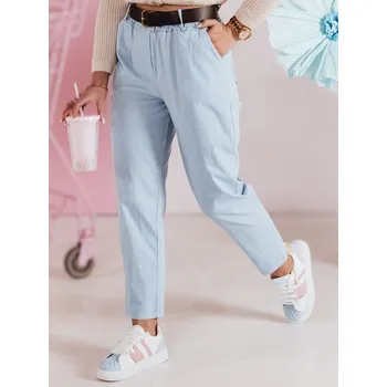 Dámské kalhoty casuals páskem SOFELIA UY2505 Barva: Světle Modrá, Velikost: ONE SIZE
