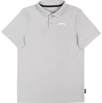 Chlapecké tričko Slazenger Solid Golf Polo Junior Grey 7-8 Years