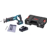 Pila mečová - ocaska AKU - 18V + baterie 2.0Ah + nabíječka 2.4A + pilové plátky + kufr XTLINE