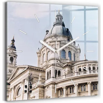 Hodiny Skleněné hodiny tvrzené tiché mechanismus Loft nástěnné Bazilika sv. Štěpána