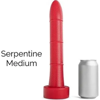 Dildo Mr. Hankey’s Toys Serpentine Medium, prémiové silikonové dildo s Vac-U-Lock 32,4 x 4,4–4,5 cm
