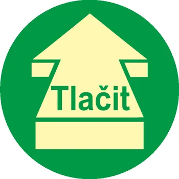 Značení Tlačit kruh fotoluminiscenční fotoluminscenční samolepka průměr 150 mm