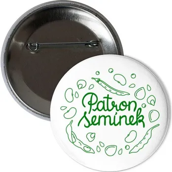 Odznáček s potiskem Hrdě nosím... - Patron semínek