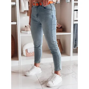Dámské džíny Dámské džíny slim fit CURVITA UY2471 Barva: Nebeská, Velikost: M