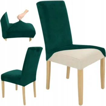 Potah na židli Zelený potah na židli