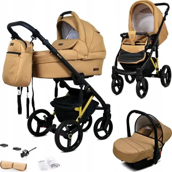 Kočárek BabyLux Dětský kočárek 3v1 UZO ALU (hluboký, sportovní a autosedačka)