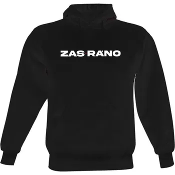 Pánská mikina Pánská mikina s kapucí s potiskem ZAS RÁNO pánské
