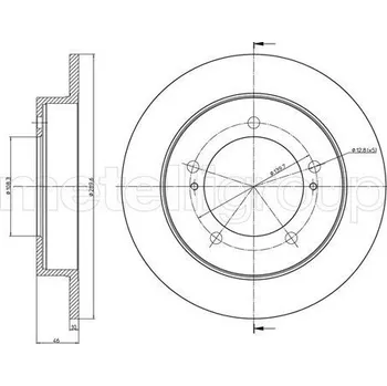 Brzdový kotouč Brzdový kotouč METELLI 23-1096
