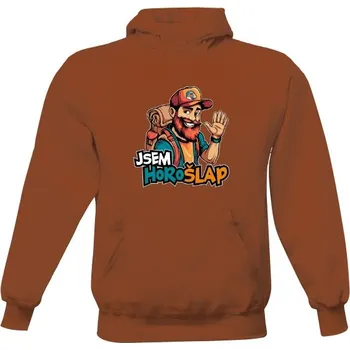 Pánská mikina Pánská mikina s kapucí s potiskem Jsem HoroŠlap pánské