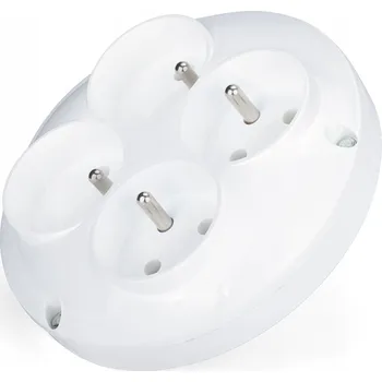 Elektrická zásuvka Elektrická Zásuvka rozbočka Montis bílá