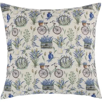 Dekorativní polštářek Bellatex Polštářek - LEVANDULE S KOLEM velikost: povlak 45/45 + výplň