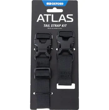 Zavazadlo na motocykl Zavazadlové popruhy Atlas advanced tail straps kit, OXFORD (černá)