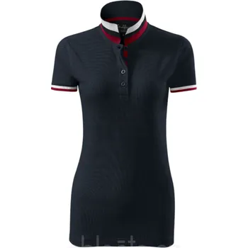 Dámská móda Dámská polokošile MALFINI COLLAR UP, barva tmavá námořnická modrá, velikost L