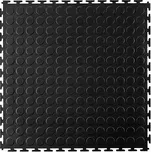 PVC podlaha do garáží, skladů, hal ,tělocvičen ECO - T LOCK - COIN - 498x498x6,5 mm Modrá