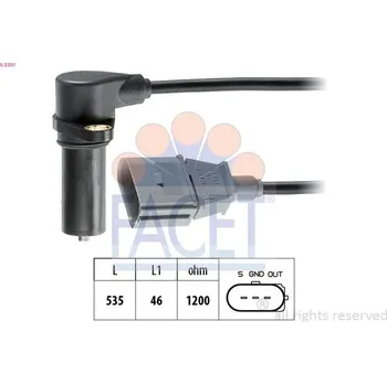 Motor automobilu Generátor impulsů, klikový hřídel FACET 9.0391