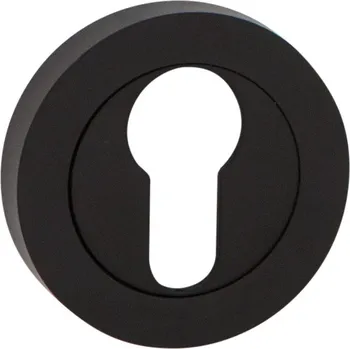 Dveřní kování COBRA ROZETA 602 Provedení: PZ (vložkový zámek), Povrch: Černá