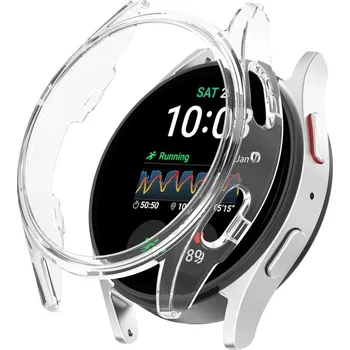 Příslušenství k chytrým hodinkám VSECHNONAMOBIL 83412 PC HALF COVER Plastový kryt Samsung Galaxy Watch 7 44mm průhledný