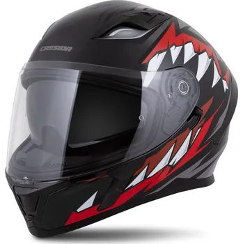 Helma na motorku Přilba Orbit StriX, CASSIDA (červená/šedá/bílá/černá) 2026 S (55 až 56 cm)