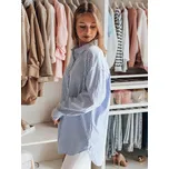 Dámská košile one size dlouhá oversize BLUSENA DY0456 Barva: Bílá, Velikost: ONE SIZE